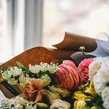 photo of a bouquet of flowers